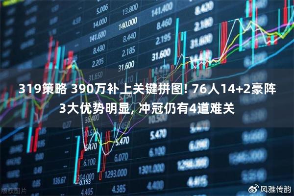319策略 390万补上关键拼图! 76人14+2豪阵3大优势明显, 冲冠仍有4道难关